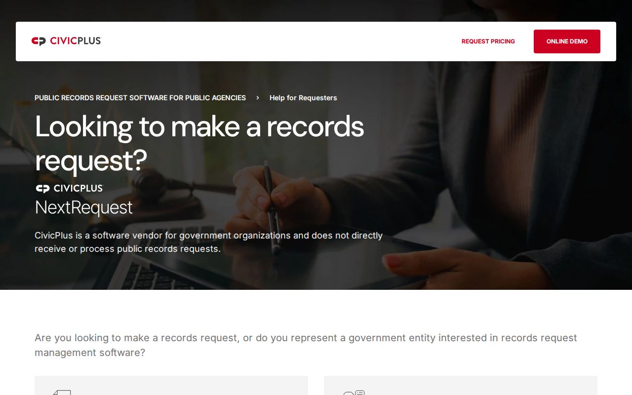 Durham people search through the county records request portal